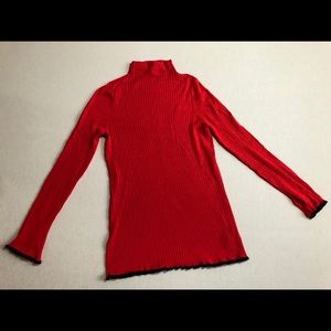 Red turtle neck sweater size M. Asos
